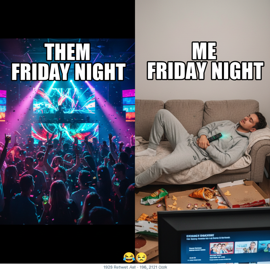 Friday night plans: Clubbing. Friday night reality: Debating which snack to eat while binging Netflix.