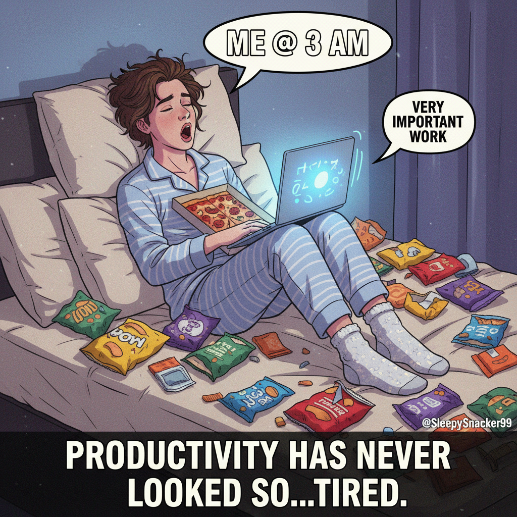 My WFH 'office' is just my bed with a laptop. Productivity is a myth.