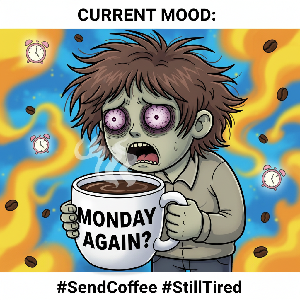 My brain on Monday morning: 'Did I actually sleep, or just close my eyes for 8 hours?'