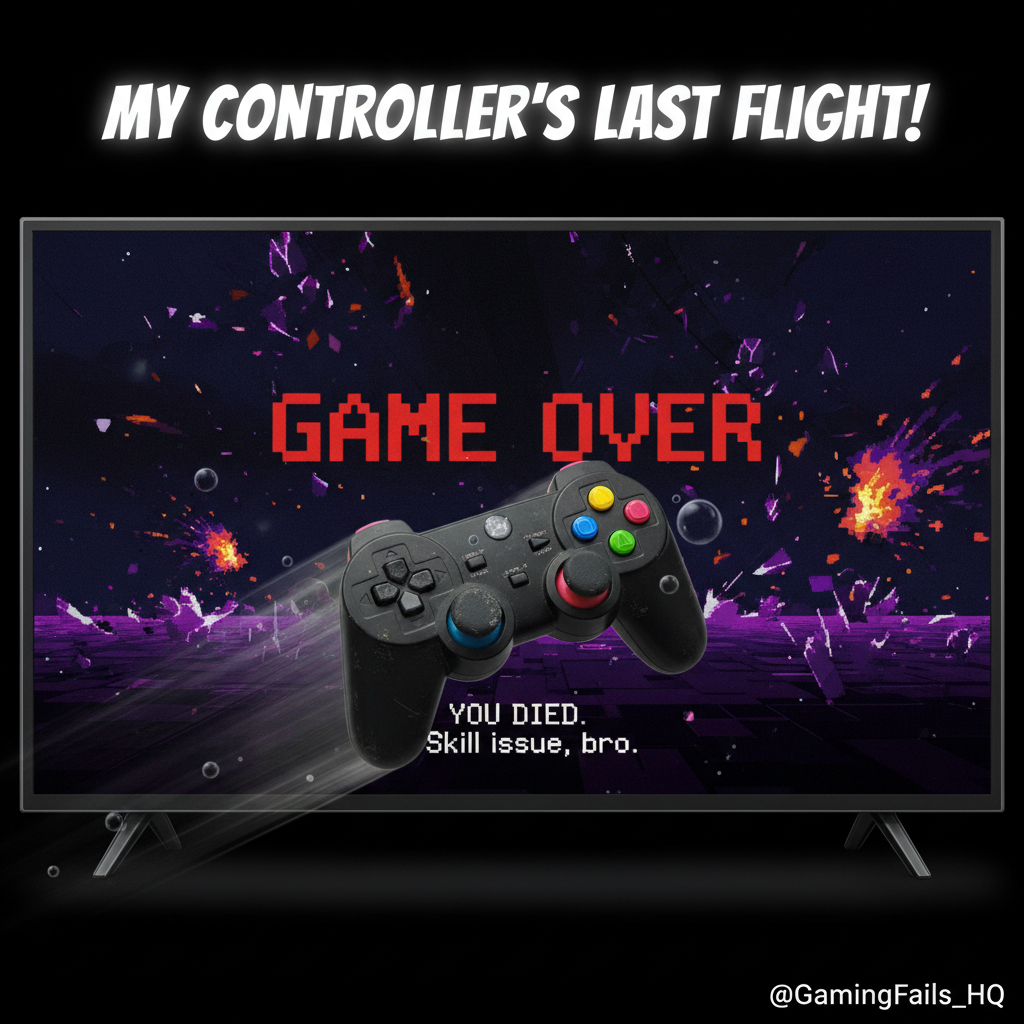 My controller just flew across the room. It was NOT my fault, the game cheated.