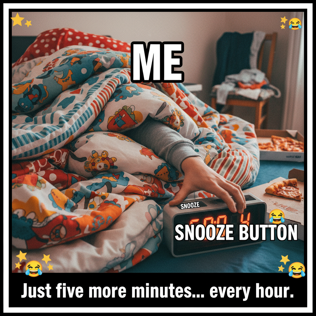 My Monday morning mood is currently 'still in bed, pretending it's Friday'.