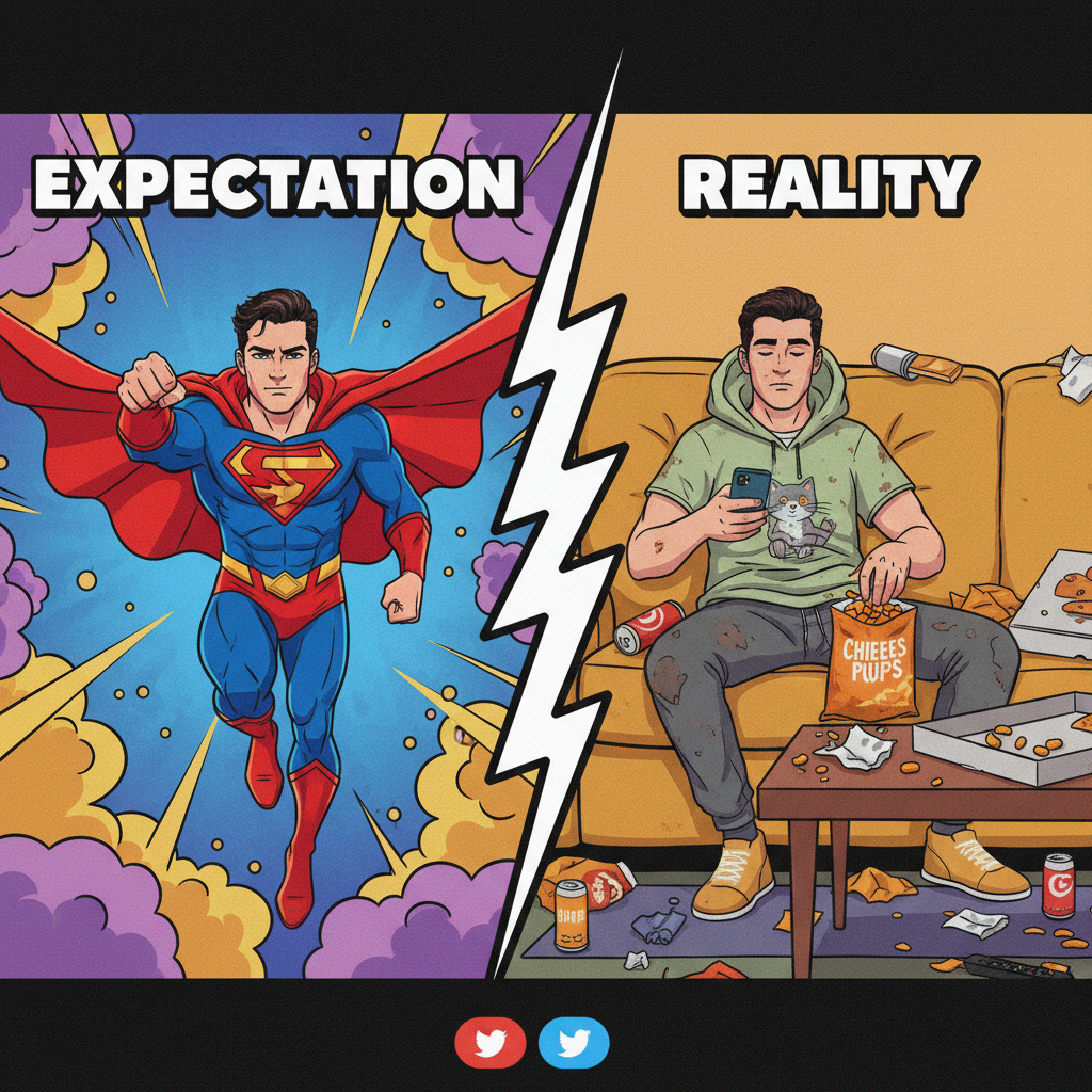 My Friday night plans: World domination. My Friday night reality: Domination by my couch.