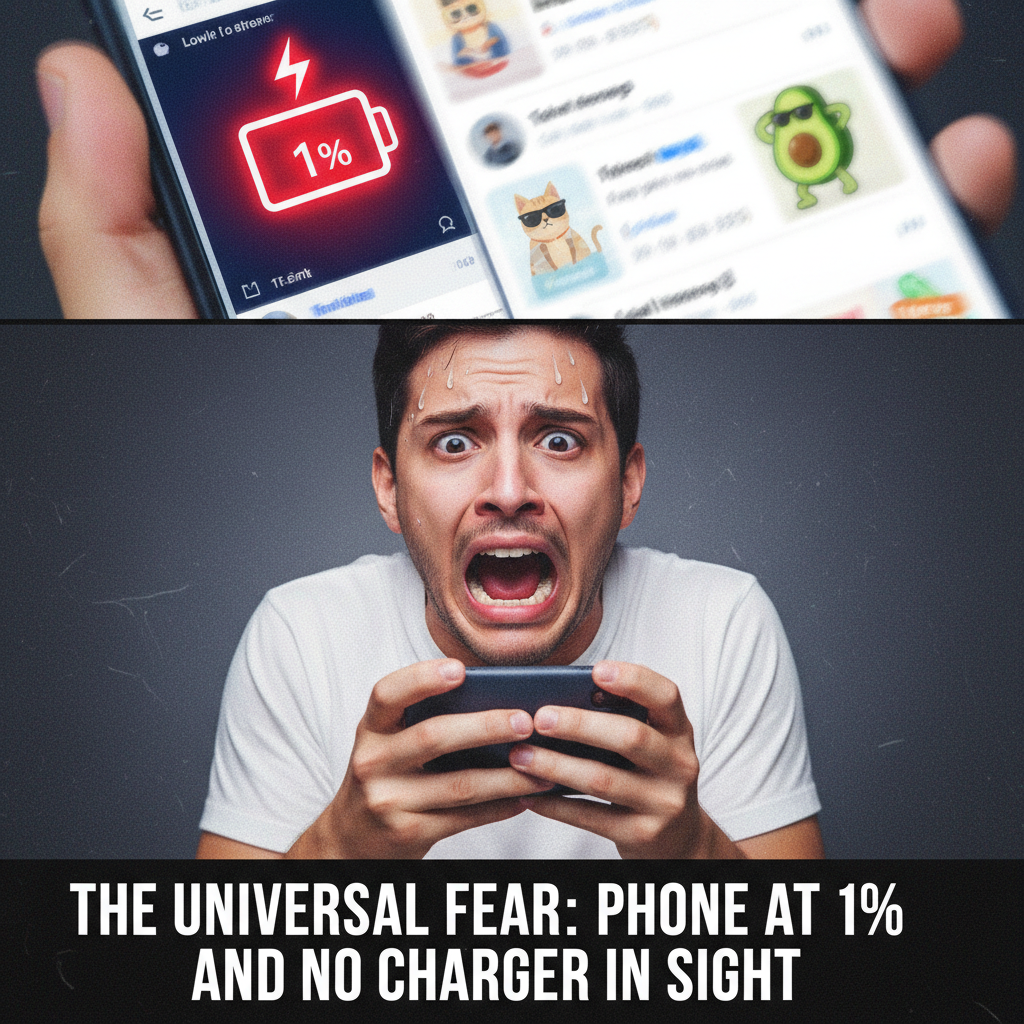 My phone battery is at 10%. My anxiety is at 100%. The circle of life for a social media addict.