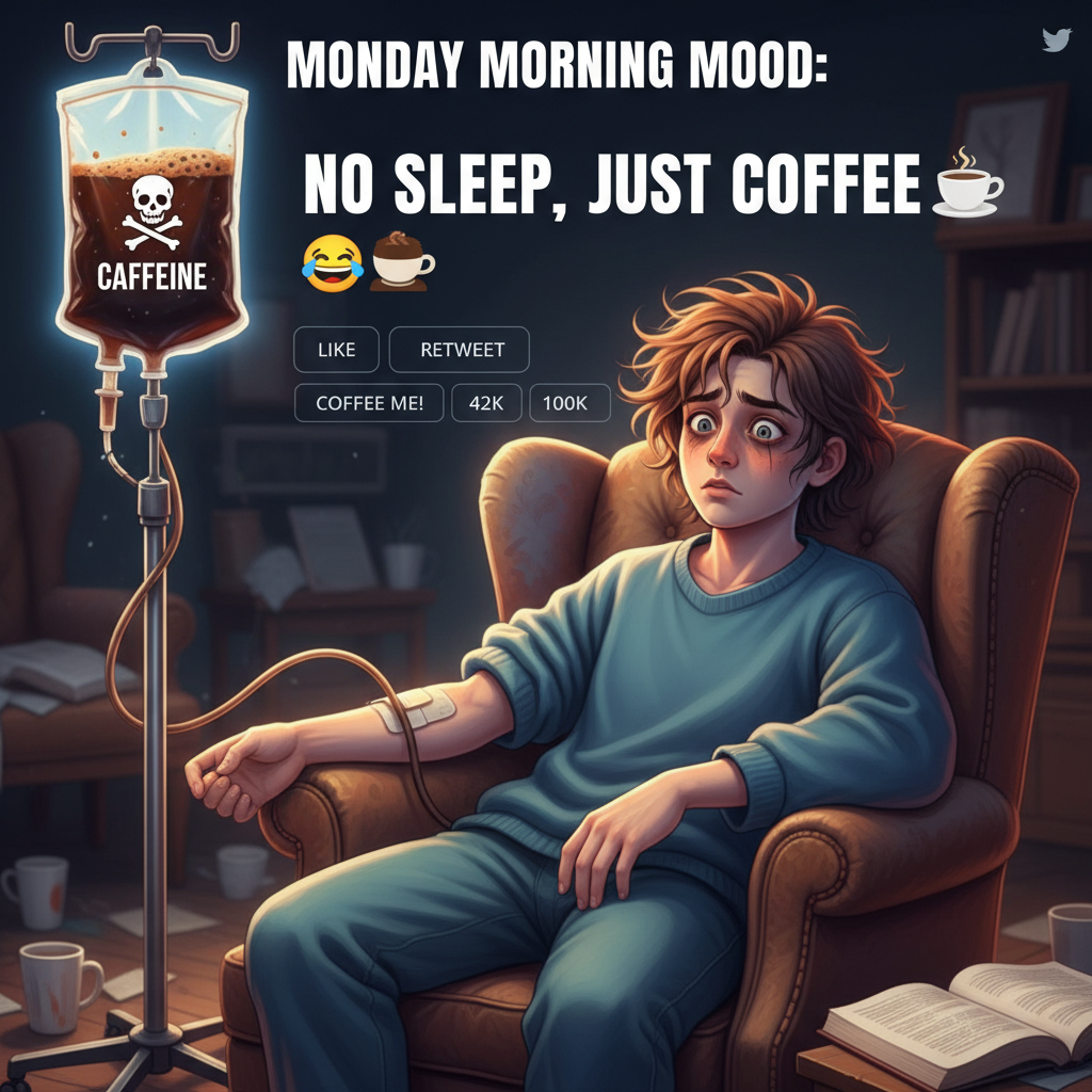 My blood type is coffee. My therapist said it's fine. #CoffeeAddict