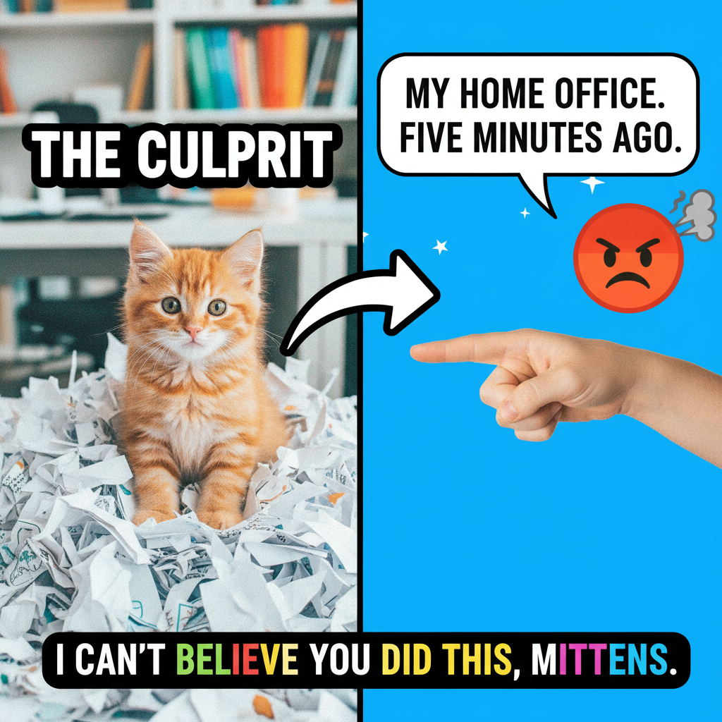 My pet is my alarm clock, therapist, and personal shredder of important documents. #PetLife