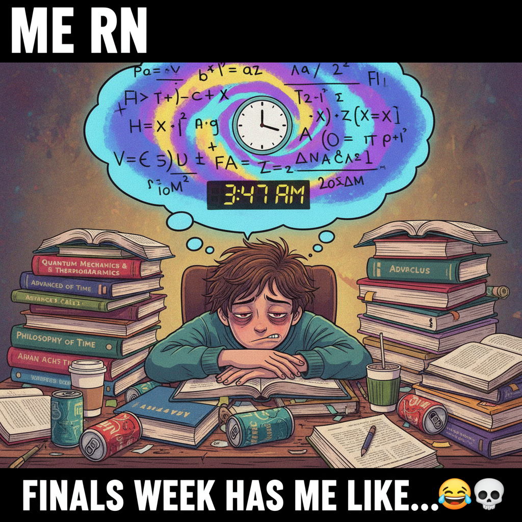 Survived another exam season. My brain is now 80% caffeine, 20% panic. #StudentLife