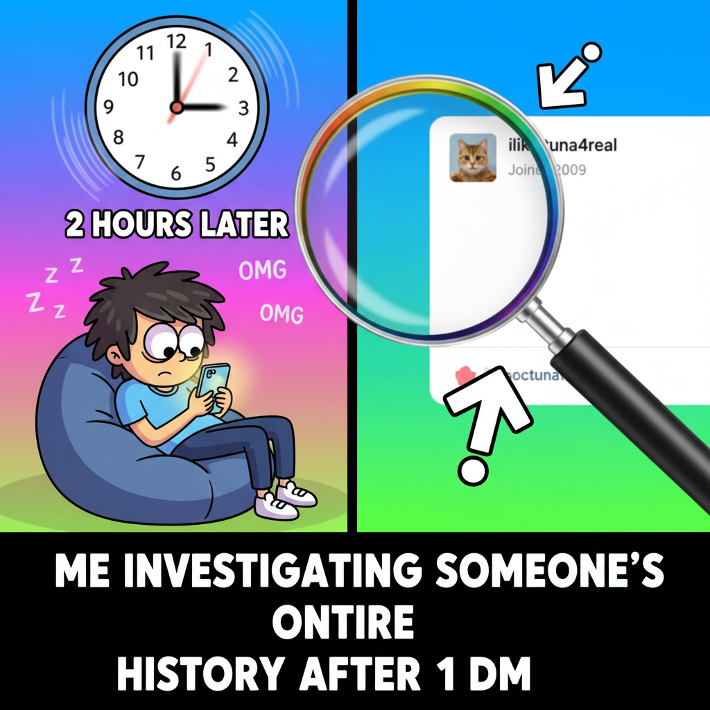 Me: 'Just gonna check Twitter for 5 mins.' *3 hours later* 'Who is this person's 3rd cousin?'