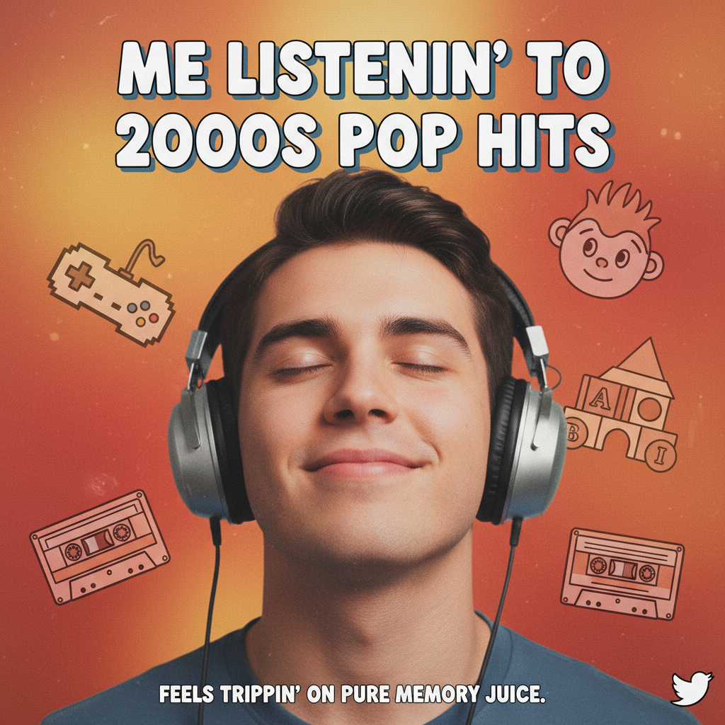 Hearing that one song from your childhood hits different. Instant time travel.