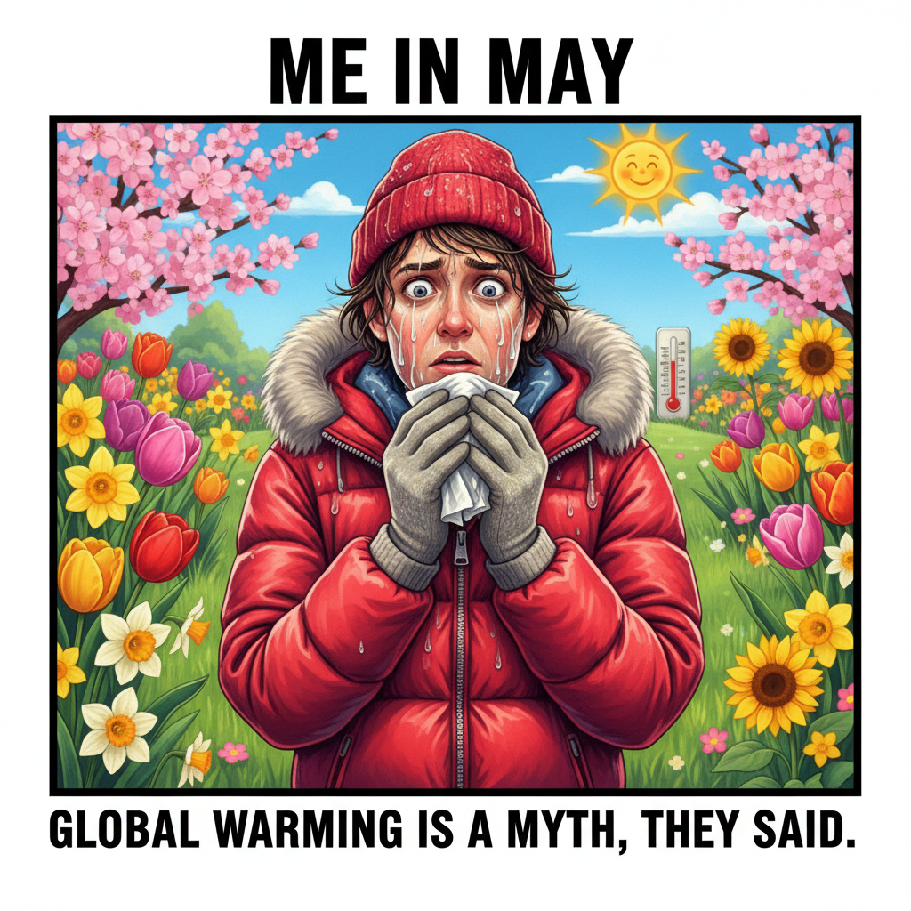 It's 70 degrees in February. My seasonal depression is confused. My allergies are thriving. Send help.