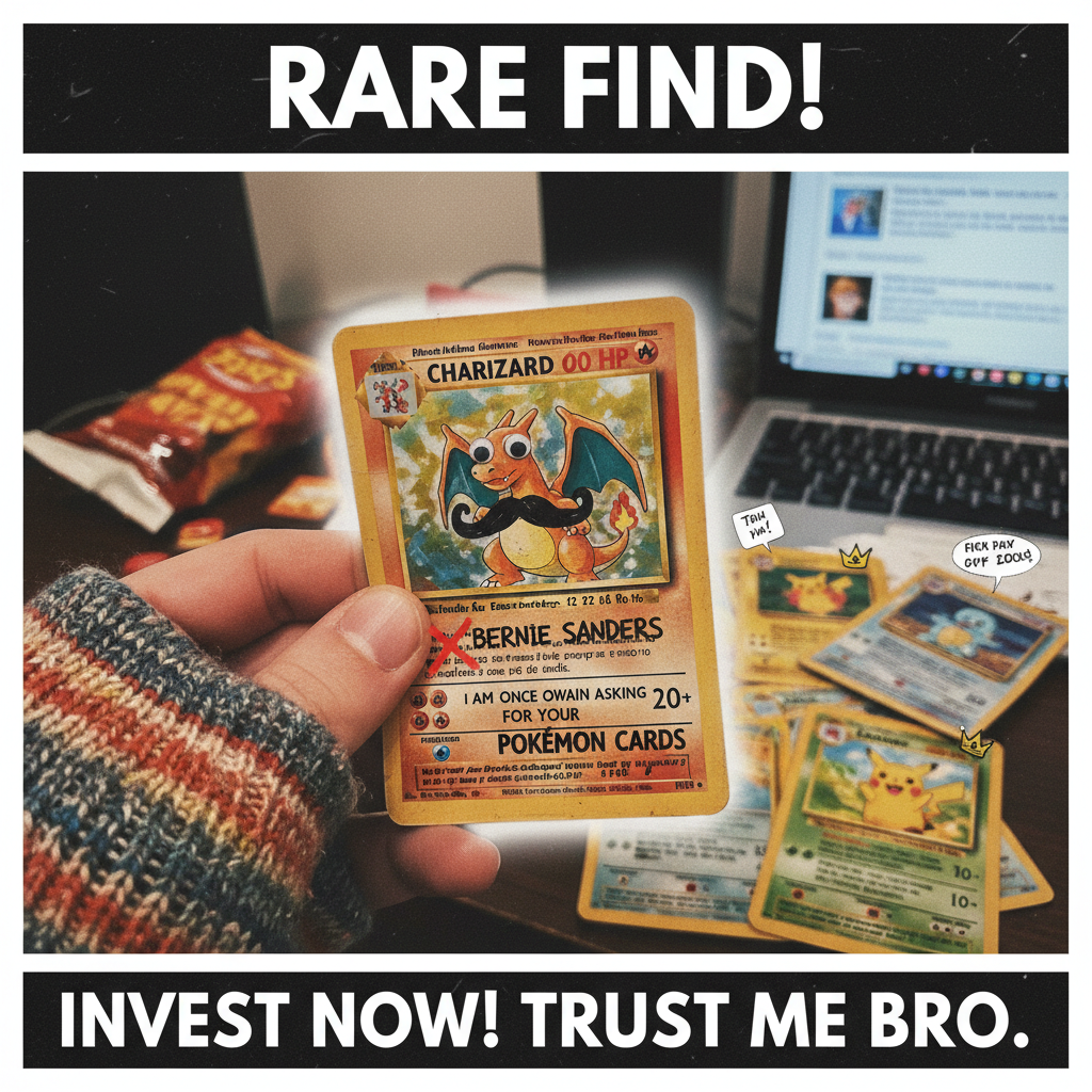 Found my old Pokémon cards. My childhood self would be so proud (and confused by crypto).