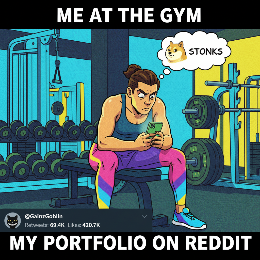 My 'gym buddy' is just me staring at my phone between sets. Relatable?