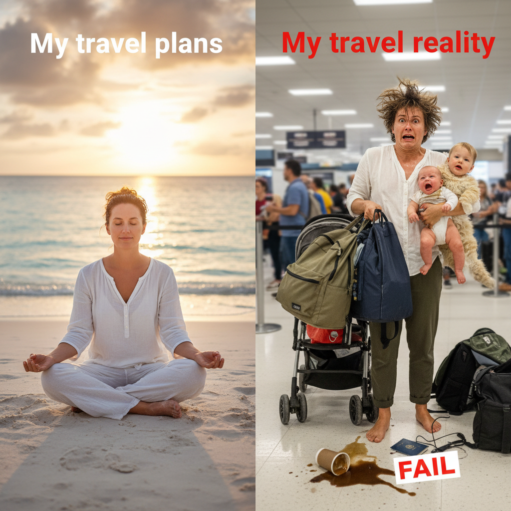 My 'relaxing' vacation itinerary vs. reality: Send help (and snacks)