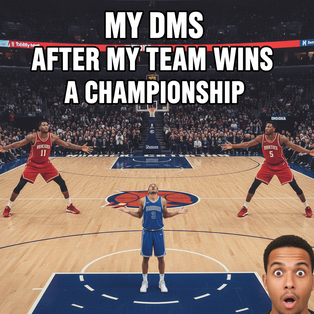 When your team's defense is more open than your DMs after a win