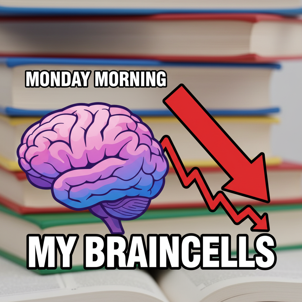 My brain during exam season: *elevator music* 🧠📉