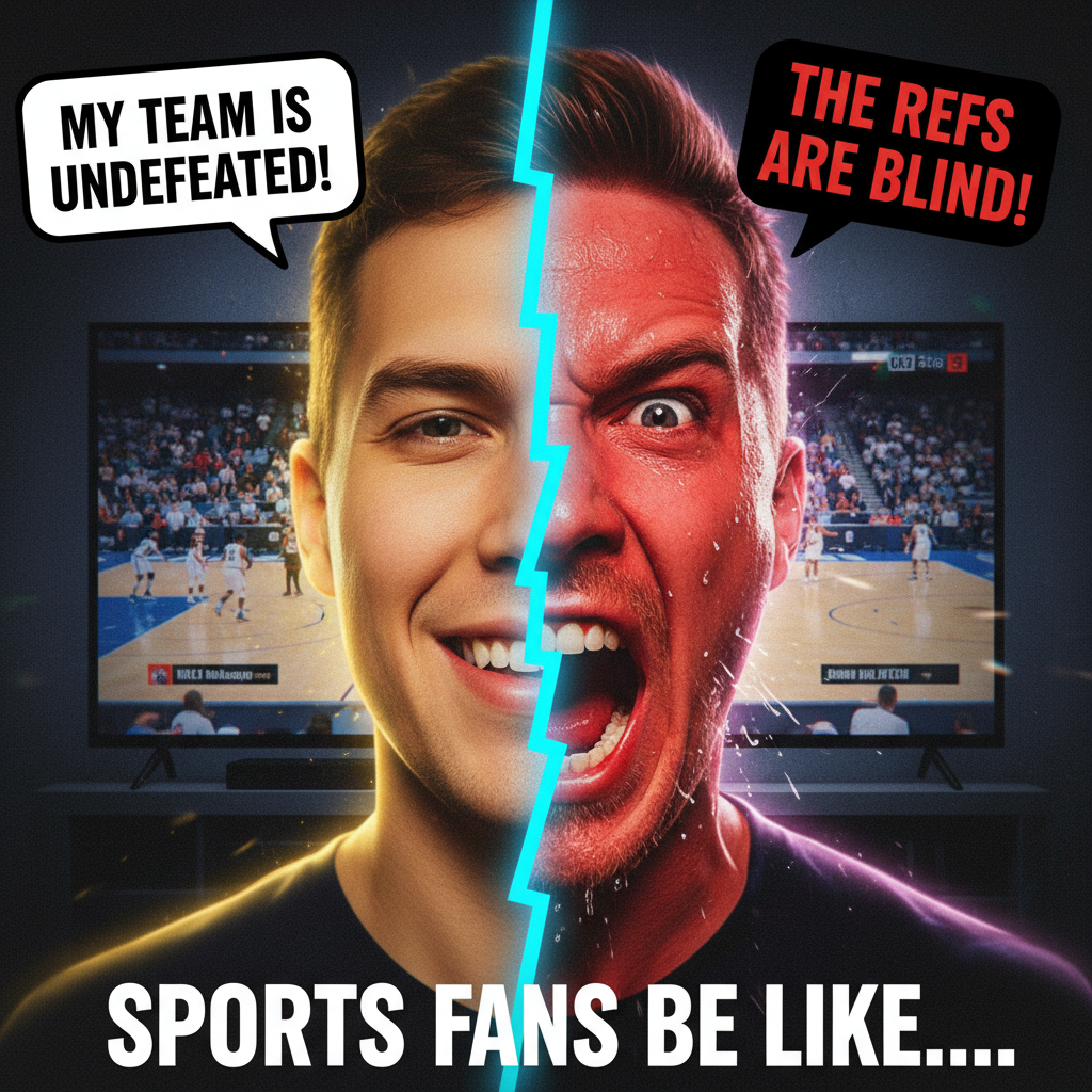 My team scores: I'm a tactical genius. Opponent scores: RIGGED! 😡⚽