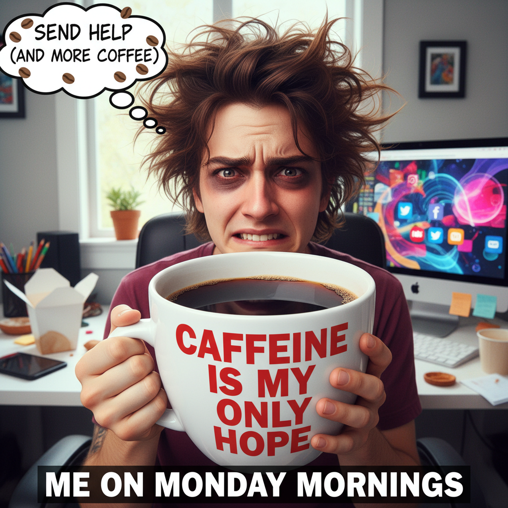 Monday morning mood: I need 7-10 business days to recover from the weekend. ☕️