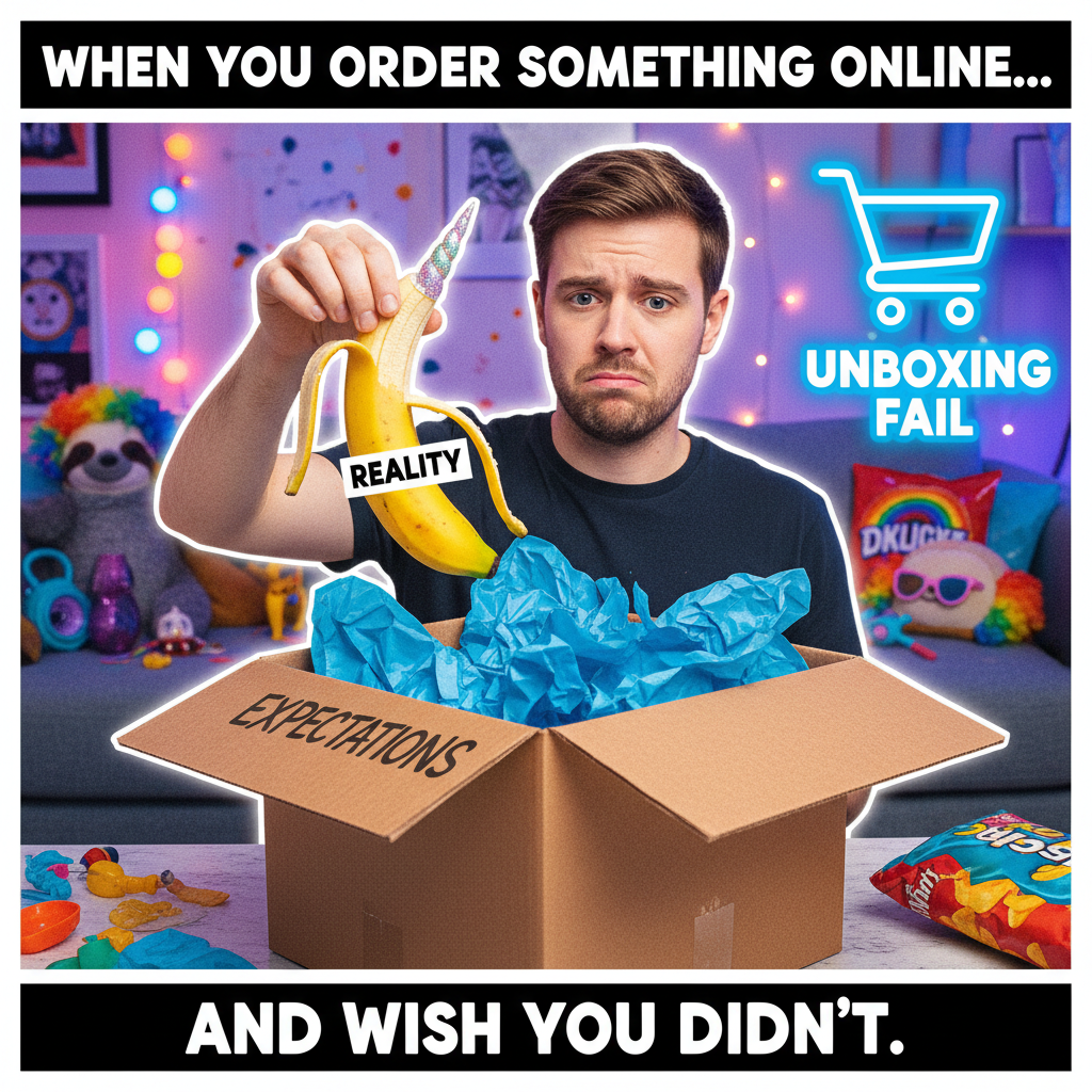 Me: 'I need this!' *adds to cart*. Package arrives: 'What even IS this?'