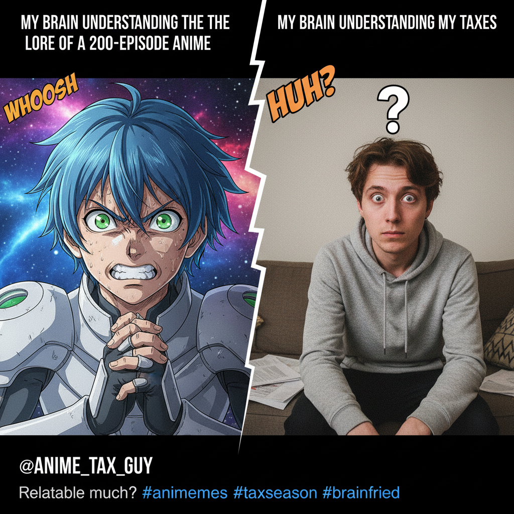 My brain trying to process adult responsibilities vs. my brain watching anime for 8 hours straight.