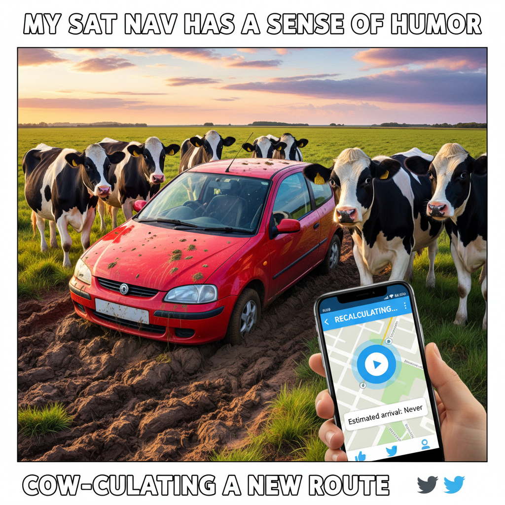 Road trip rule #1: Never trust the 'shortcut' Google Maps suggests through a cow pasture.