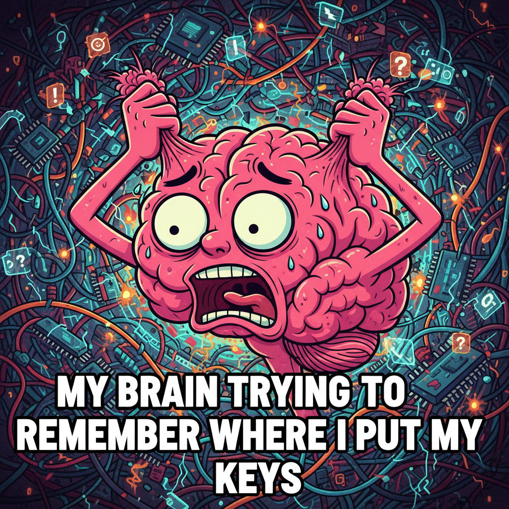 My brain cells trying to remember my password after 3 attempts