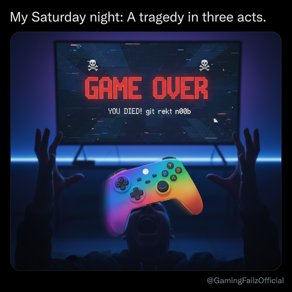 My controller just flew across the room. It wasn't my fault, it was lag!