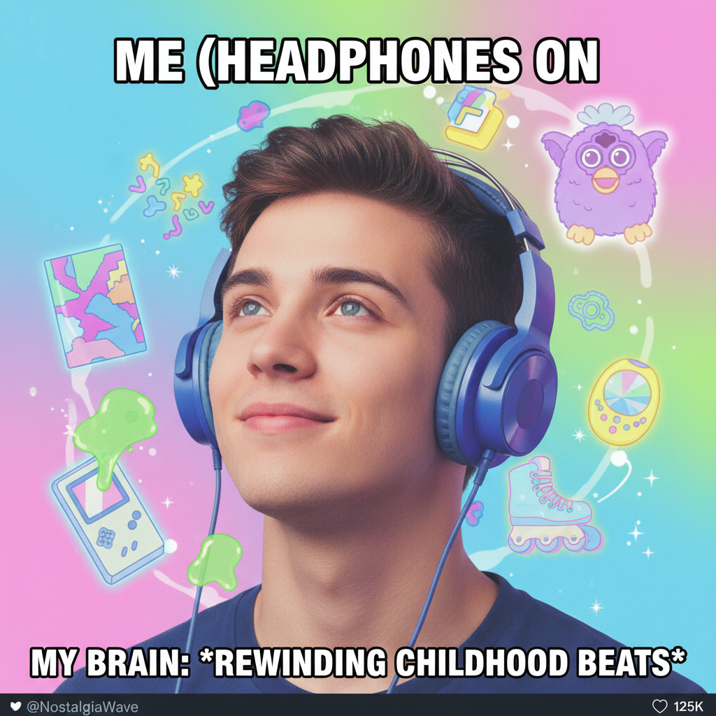 Hearing that one song from my childhood and suddenly I'm 8 again.