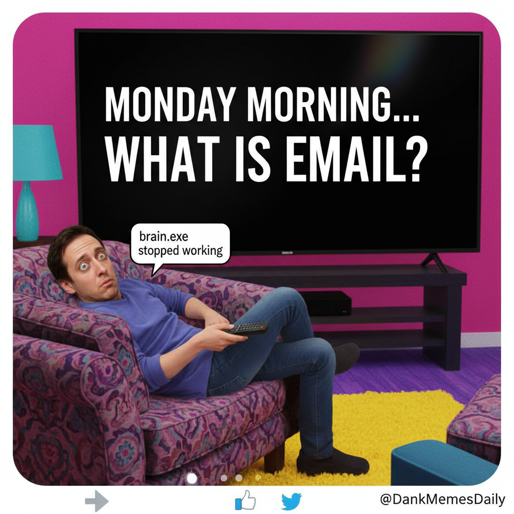 Wifi went down for 5 minutes. I've already forgotten how to human.