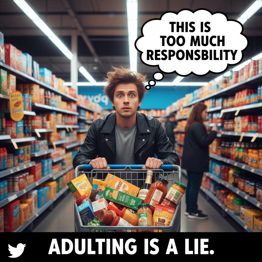 Just realized I have to pay for my own groceries AND cook them. Adulting is a scam.