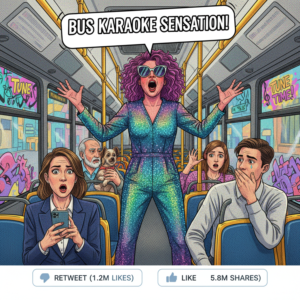 Just witnessed a full-blown opera performance on the bus. Ten stars.