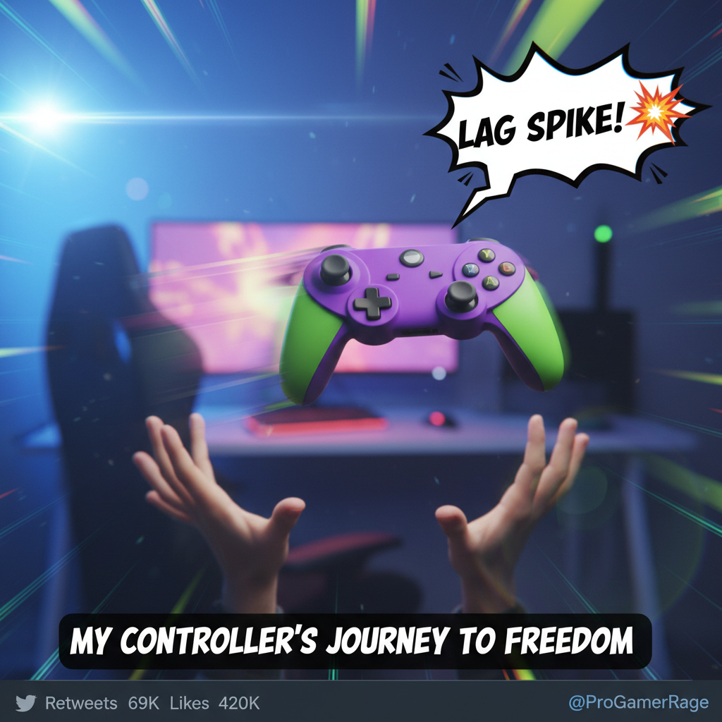 My controller just flew across the room. It wasn't my fault, the game lagged. Definitely.