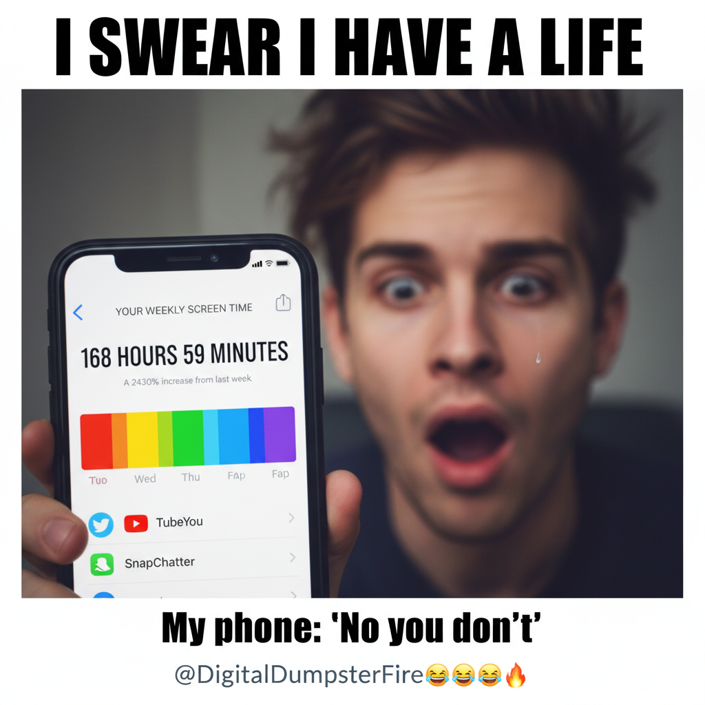 My screen time report is basically a memoir of my life. A very, very long memoir.