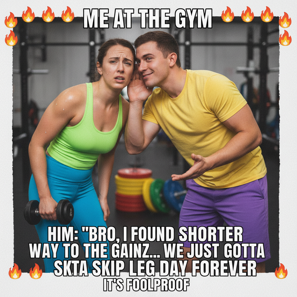 My 'gym buddy' just asked if we're doing cardio or 'cardio' (aka gossiping). #GymLife