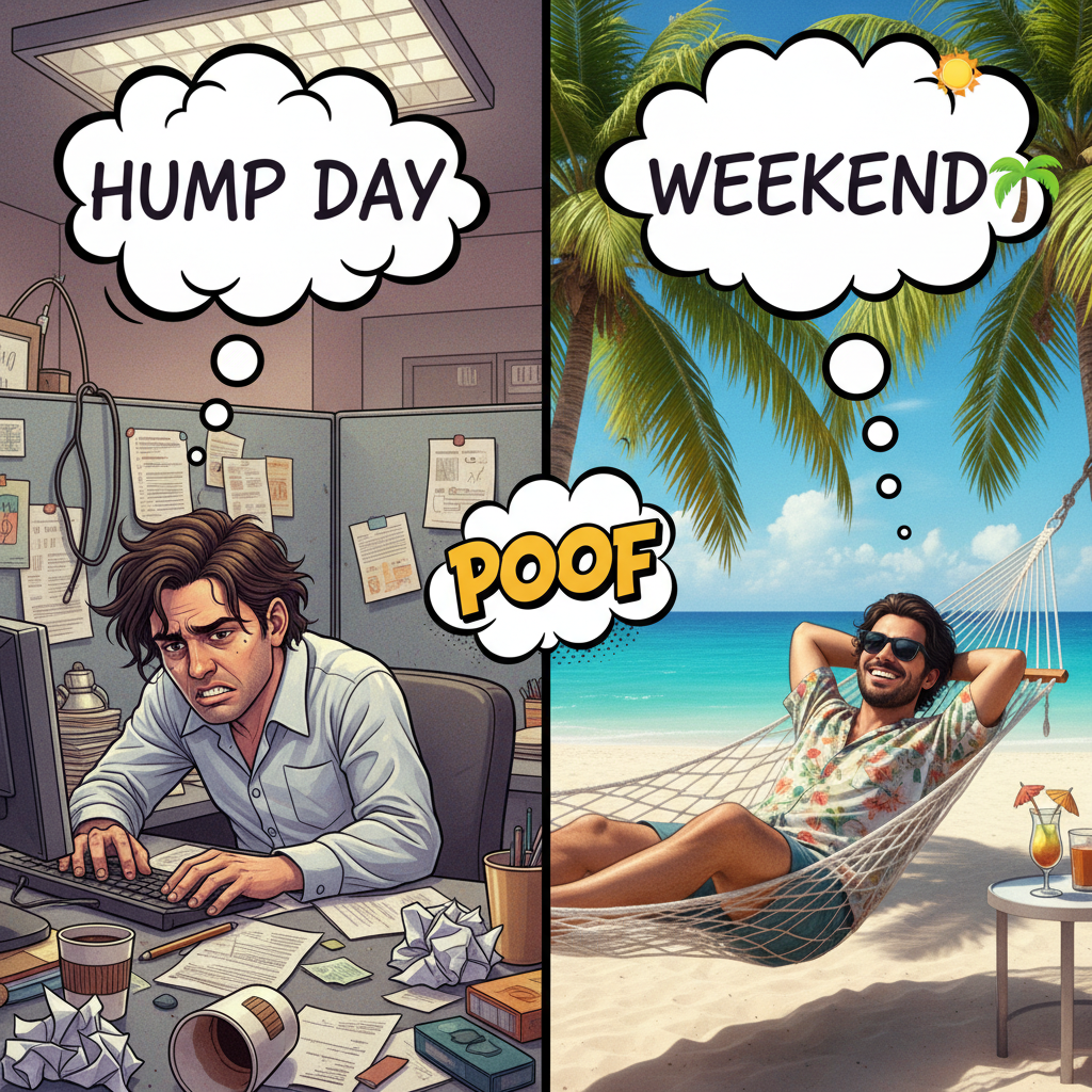 Hump Day got me dreaming of my next escape... preferably somewhere with no Wi-Fi