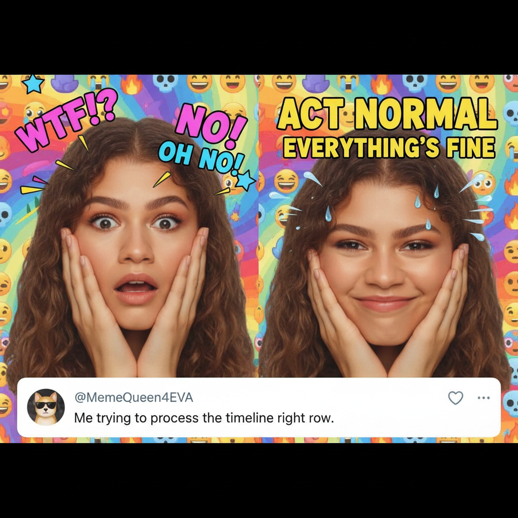 Me trying to act normal after seeing my celeb crush like my post. #Dead