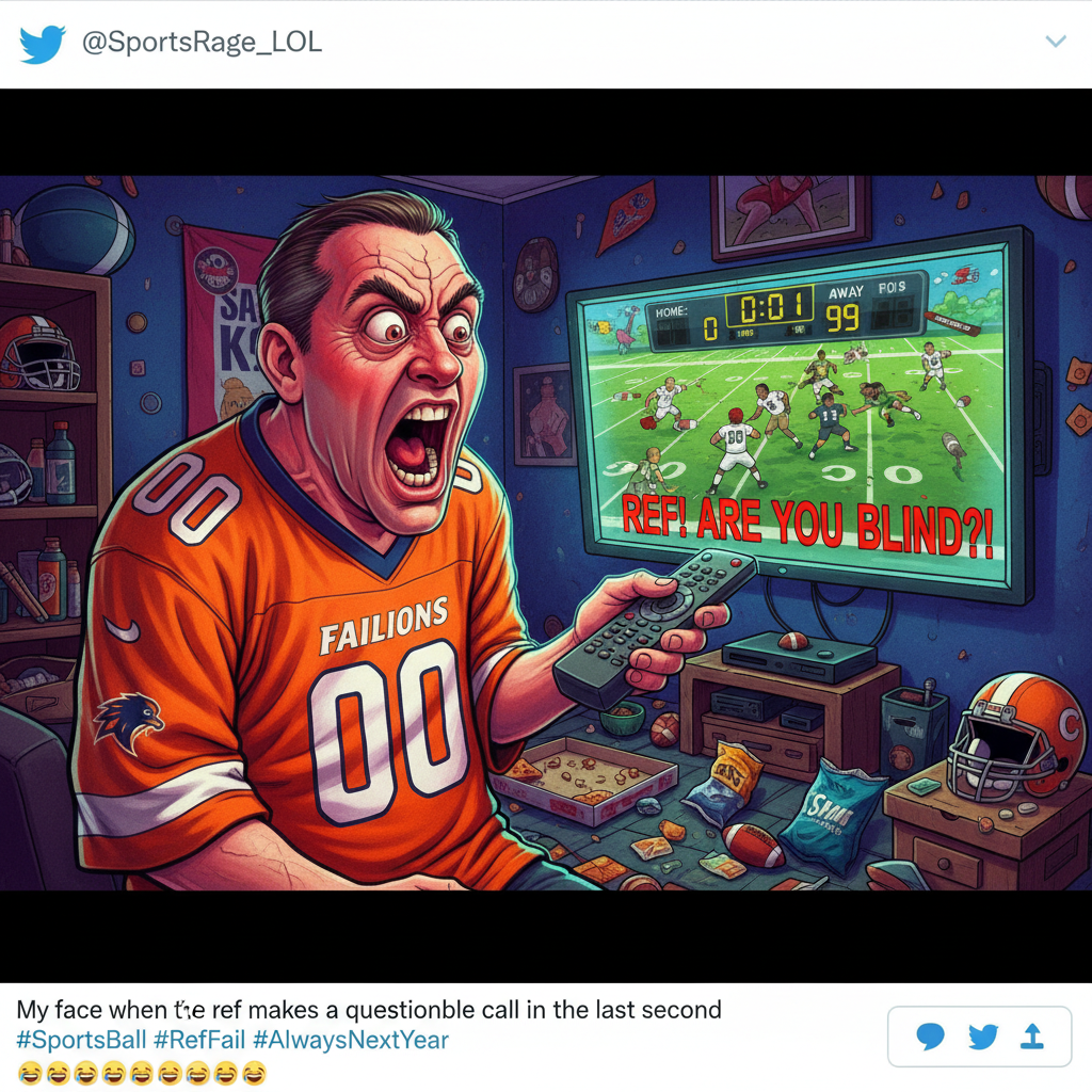 REF WAS BLIND! My team was robbed! I'm never watching again! (See you next week).