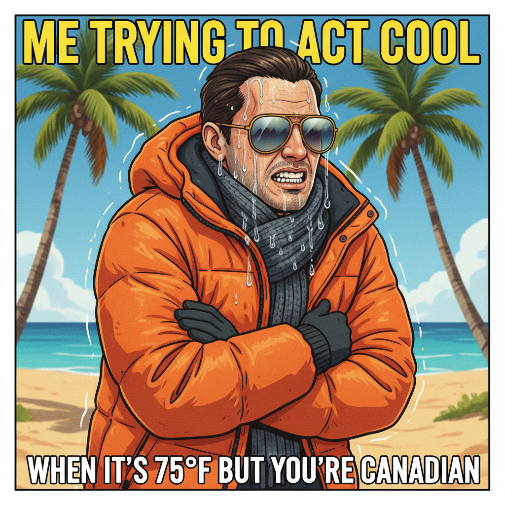 It's 70 degrees in February and I'm still complaining. Peak human.