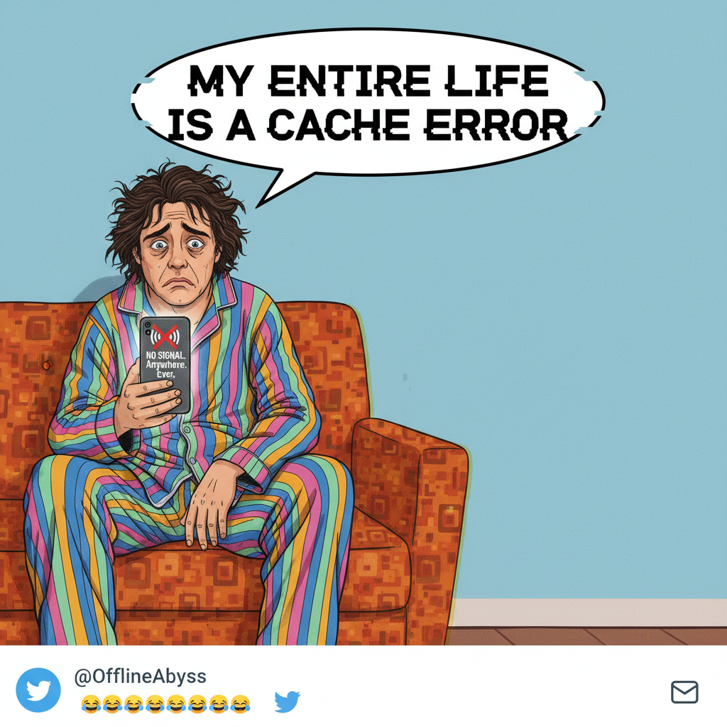 The WiFi just went down. Guess I'll just stare at the wall now. My life is over.