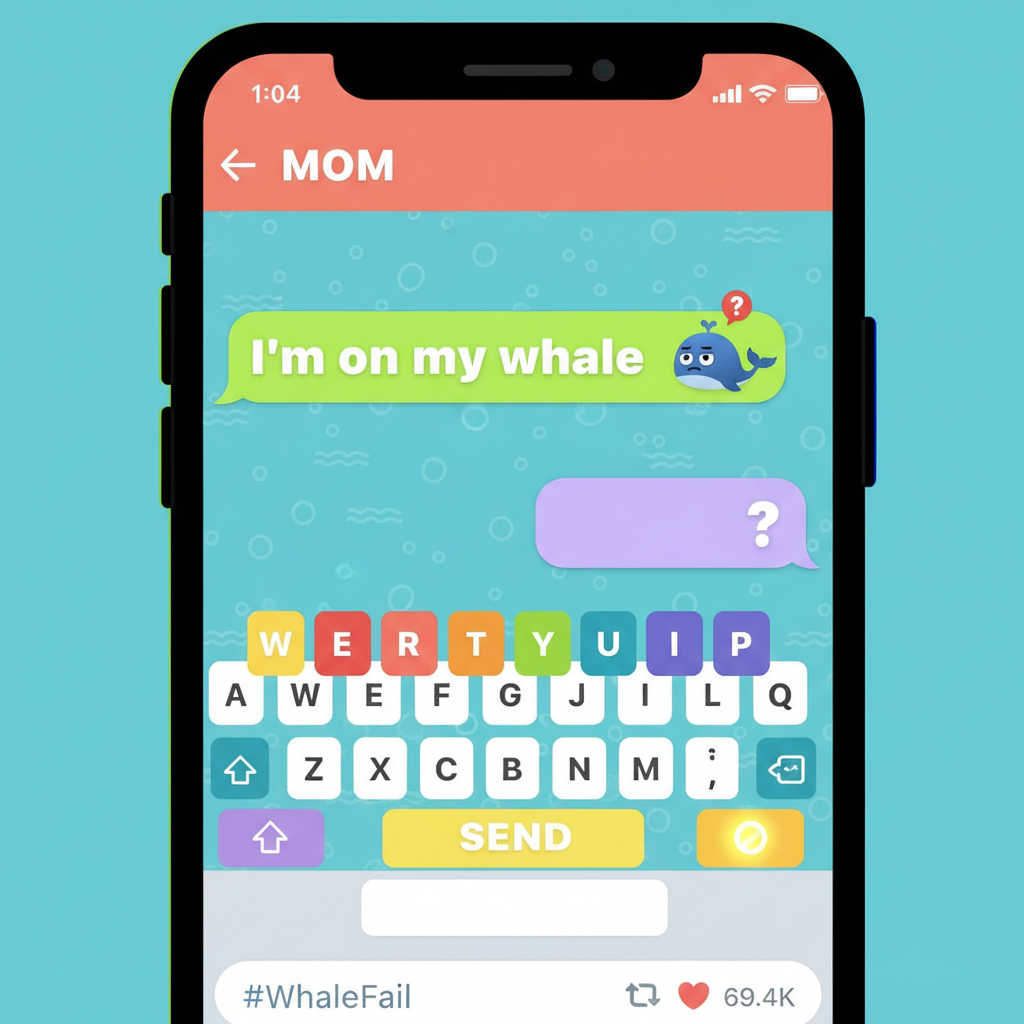 Autocorrect just changed 'I'm on my way' to 'I'm on my whale.' My boss is gonna love this.
