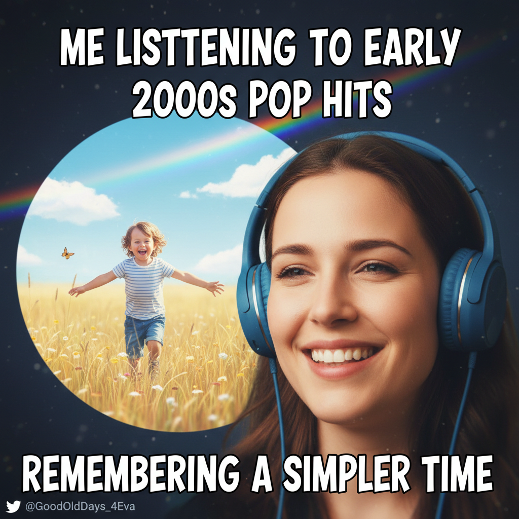 Hearing that one song from my childhood and suddenly I'm 8 years old again, no bills, no worries.