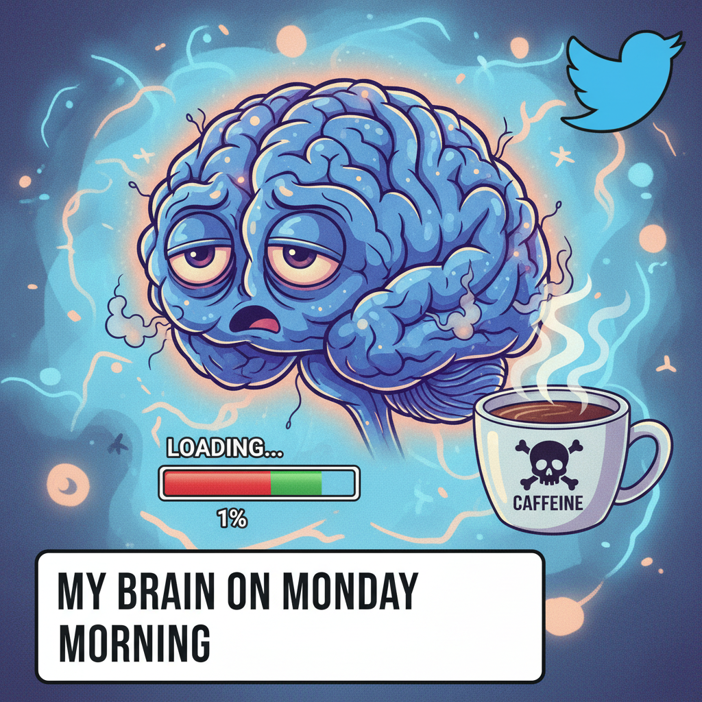 My brain on Monday morning trying to load basic functions. Send coffee. Send help.