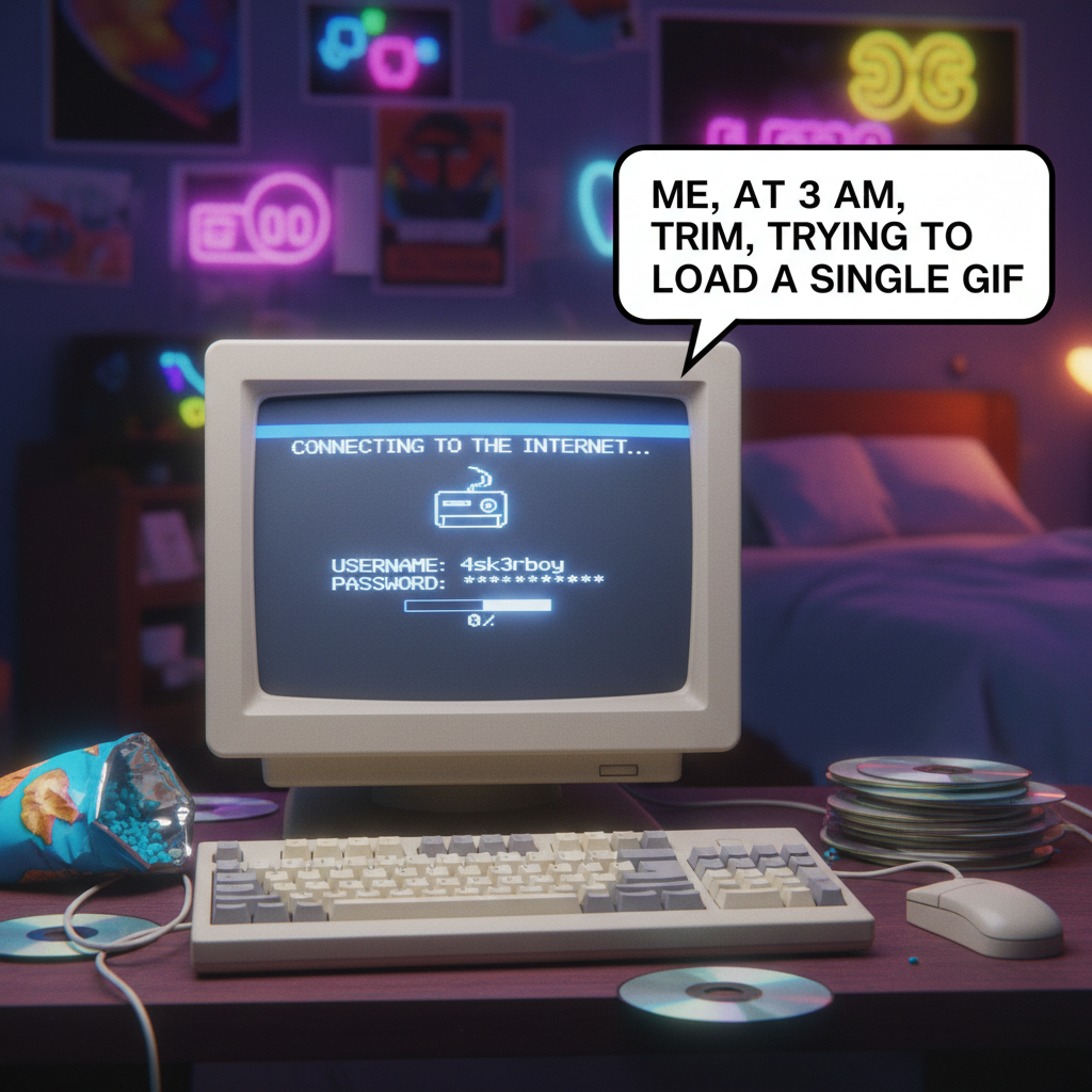 Hearing that old dial-up sound again. My soul just time-traveled.