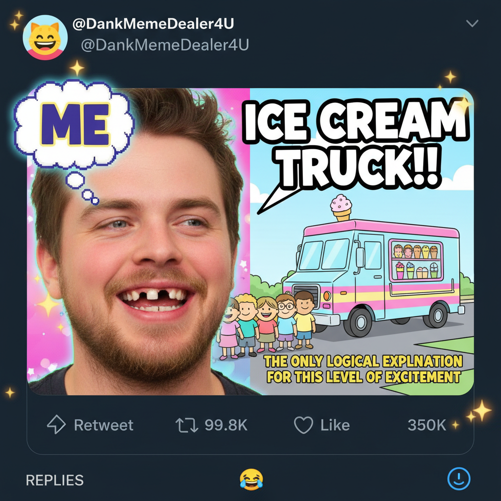 POV: You hear the ice cream truck song as an adult. My inner child is SCREAMING.