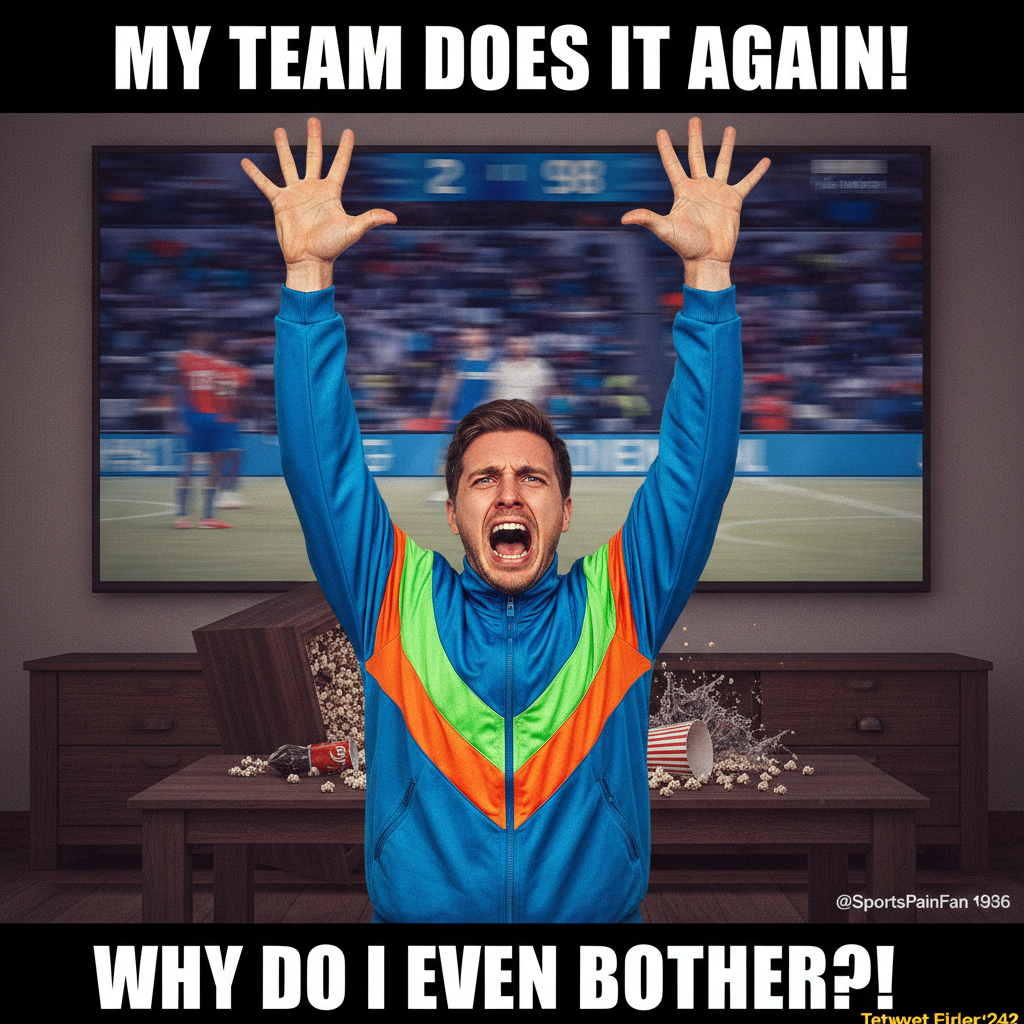 My team lost. I'm legally required to be mad for 3-5 business days.