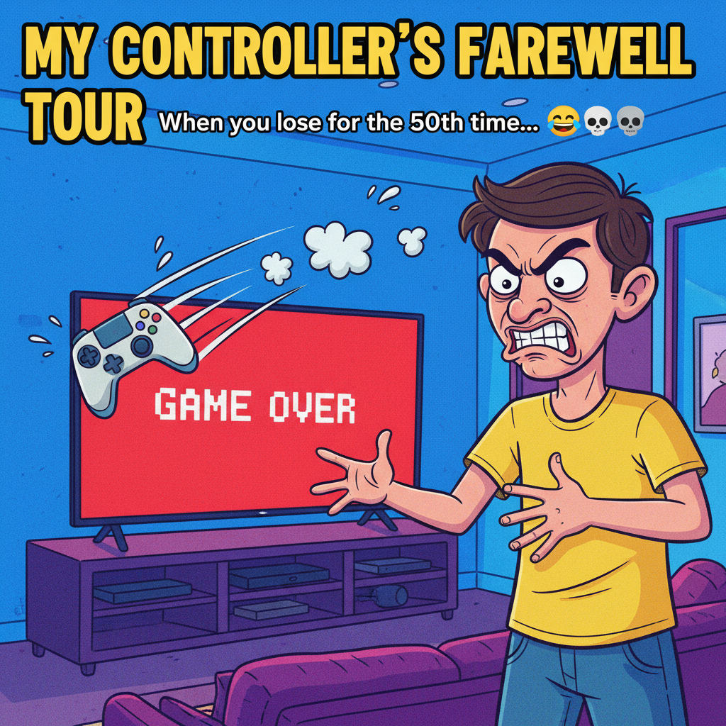 My controller just flew across the room. It wasn't my fault, the game cheated.