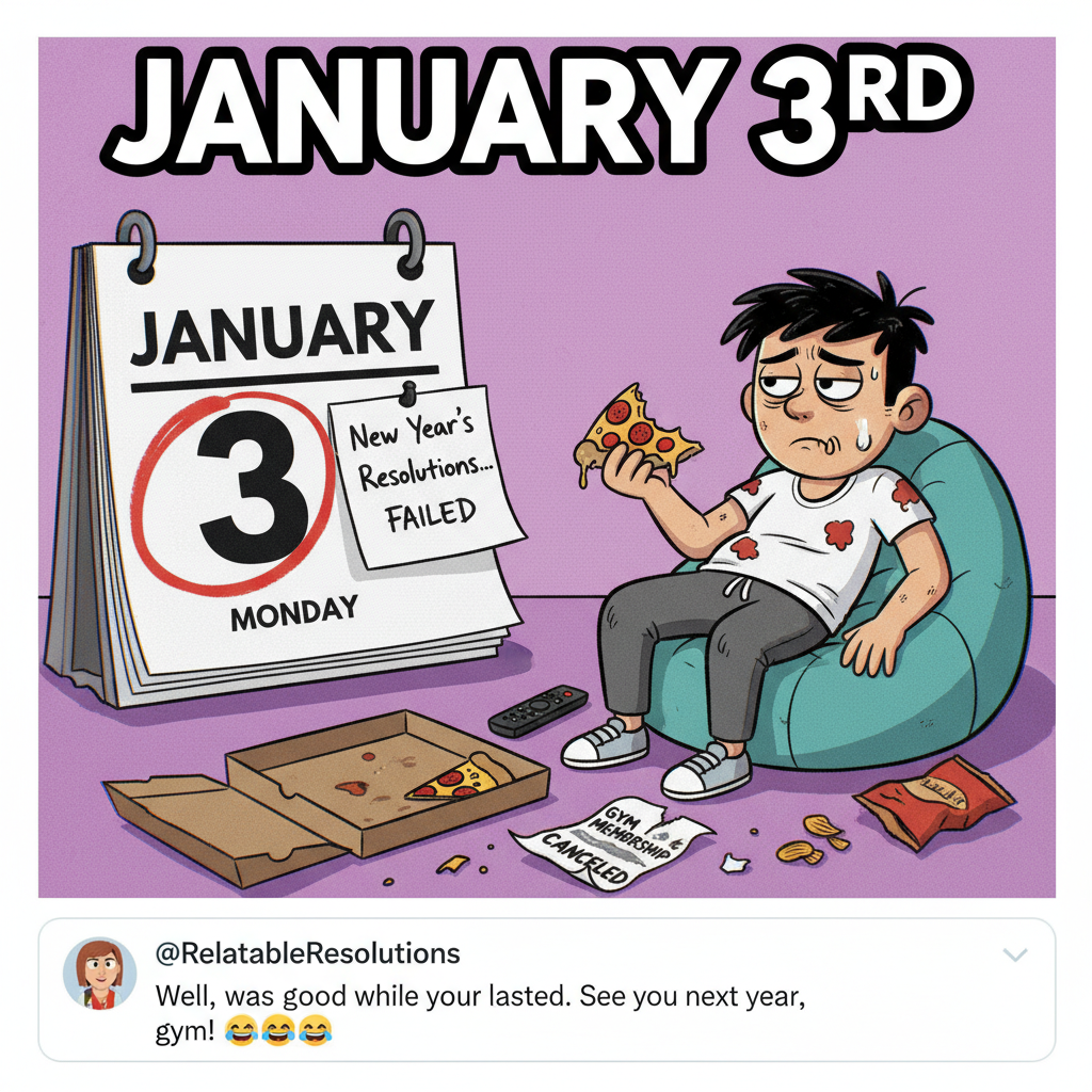 My New Year's Resolution lasted until January 3rd. That's a new record for me!