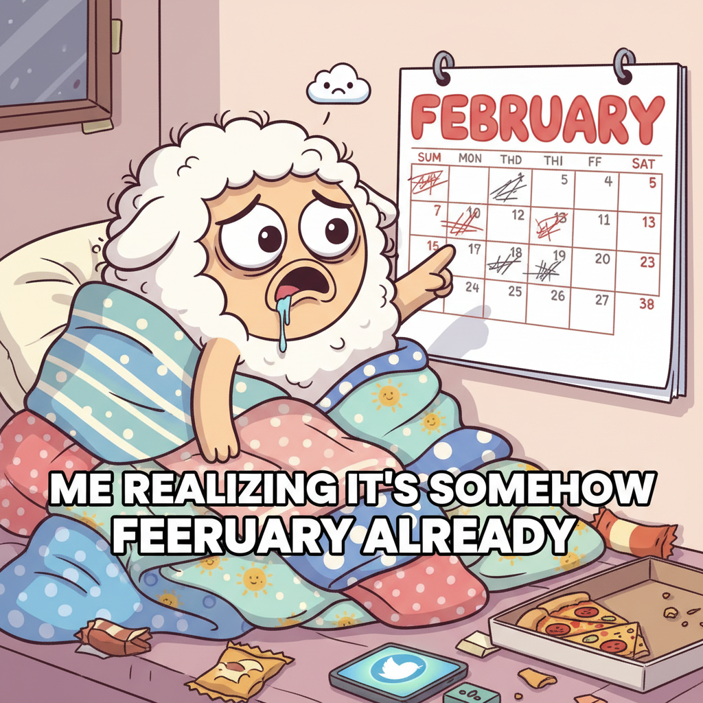 My New Year's Resolution was to be productive. It's February. I'm still in bed.