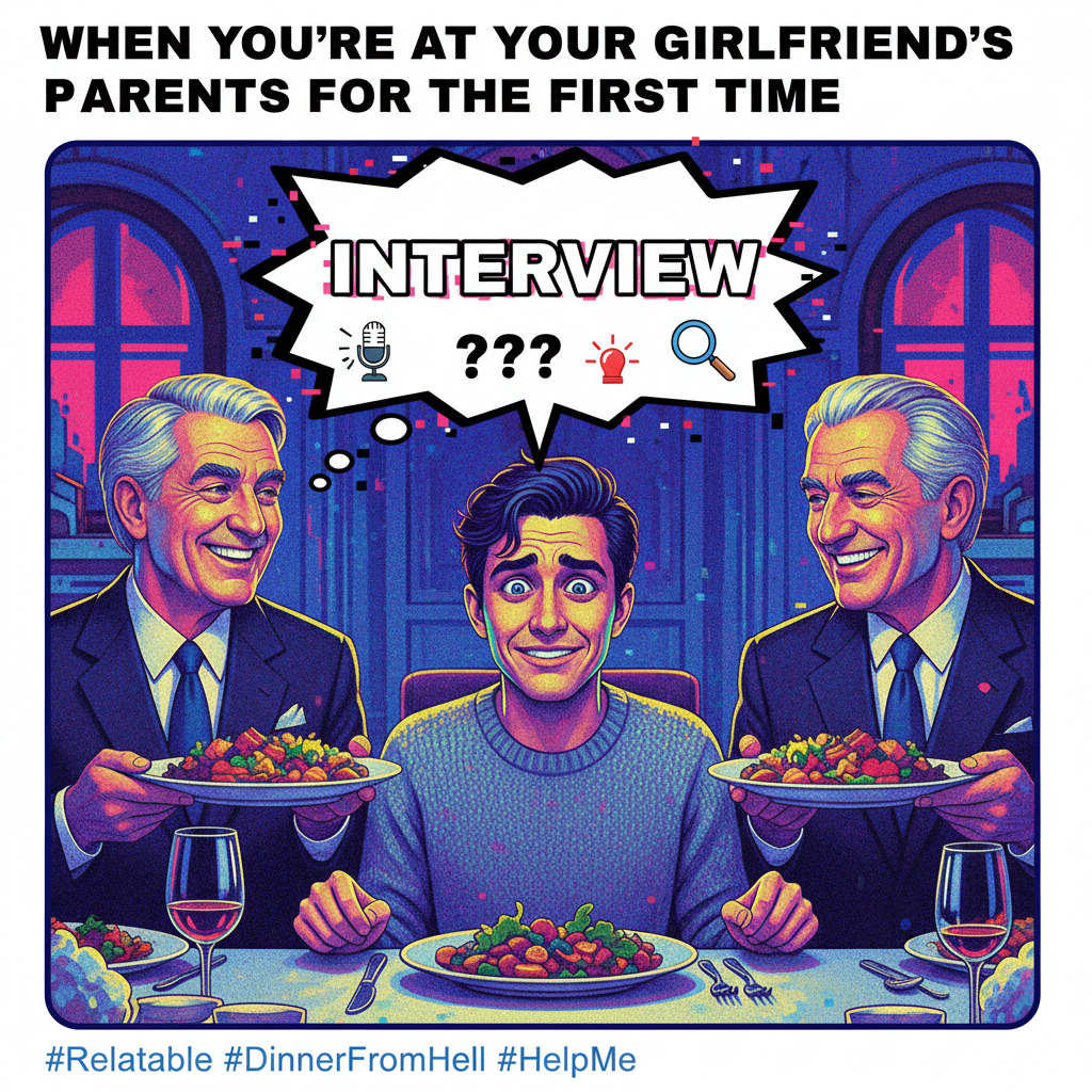 Aunt Carol asking about my life choices at Thanksgiving dinner like it's a job interview.