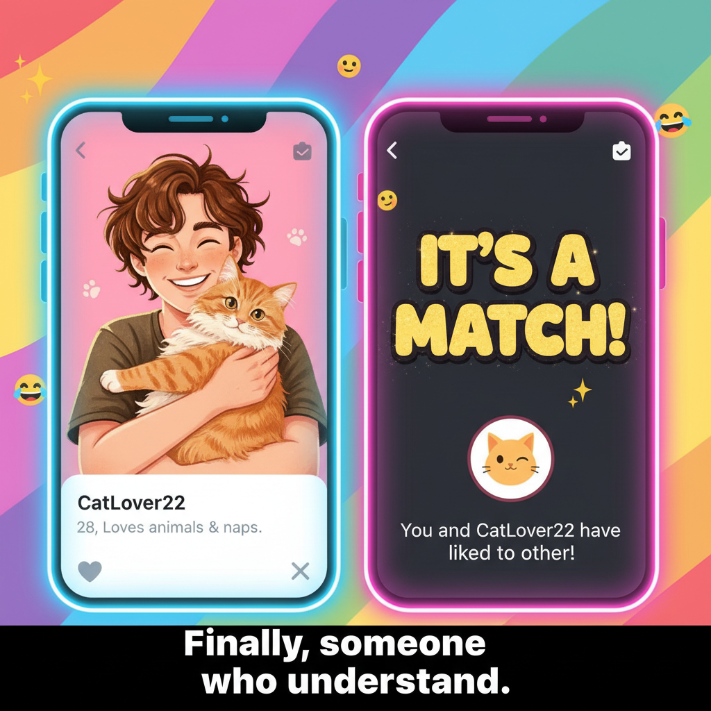 Matched with someone who only posts pics with their cat. I think I found my soulmate.