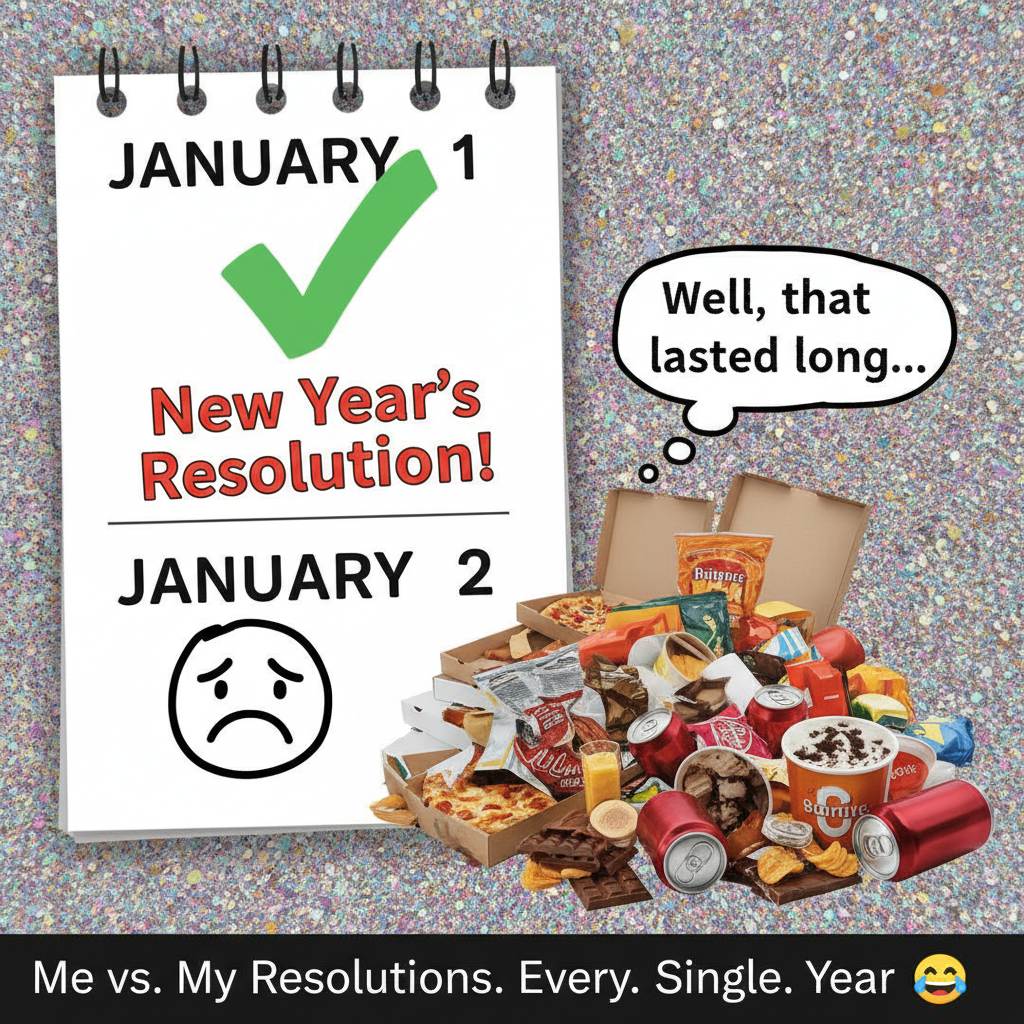 My New Year's Resolution to 'be healthier' lasted until January 2nd. Send snacks. 🤷‍♀️