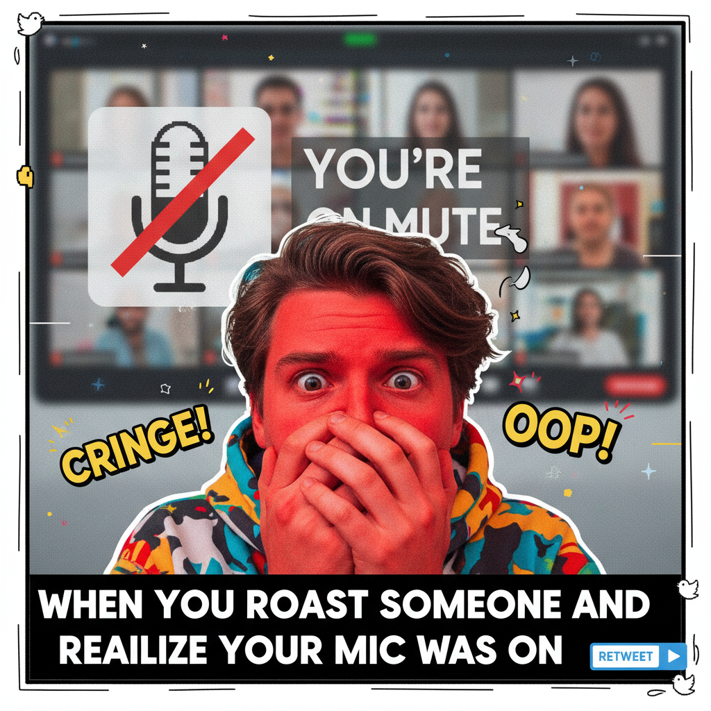 My mic was OFF for 10 mins of the Zoom meeting. My life is a lie.